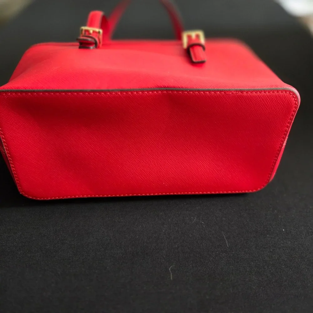 Michael Kors Jet Set Travel XS Carryall Tote Bag Red 35T9GTVT0L DK Sangria - Picture 4 of 9